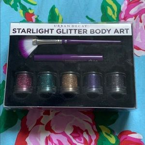 Glitter body tattoo set